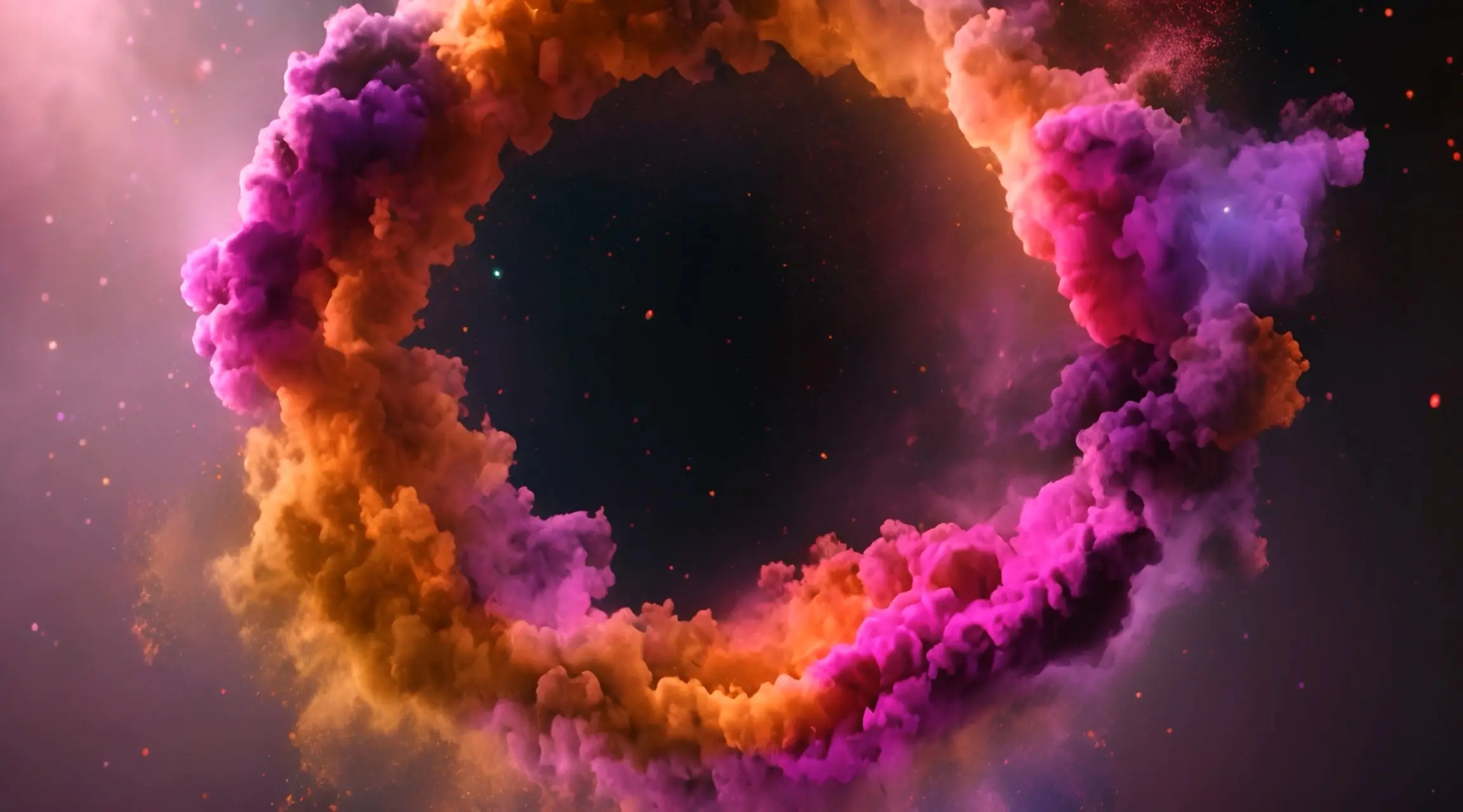 Galactic Color Explosion Abstract Motion Backdrop